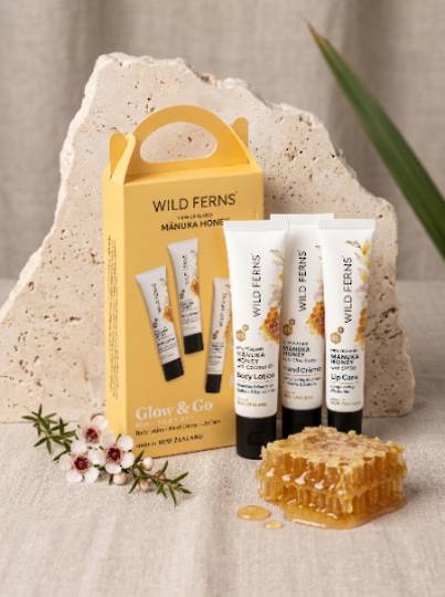 Wild Ferns Manuka Honey Mini Body Set Glow & Go